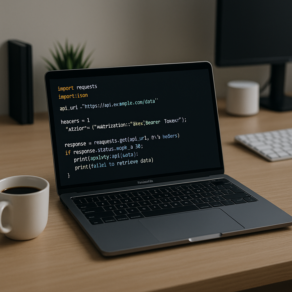 Python code on screen